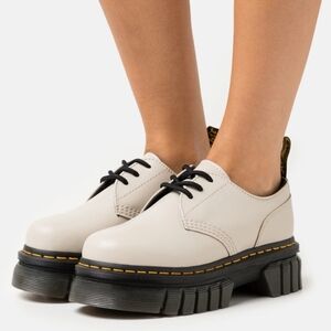 Dr. Martens Audrick Nappa Leather Platform Shoes